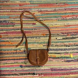 Brown Faux Leather Shoulder Purse, never used!!!